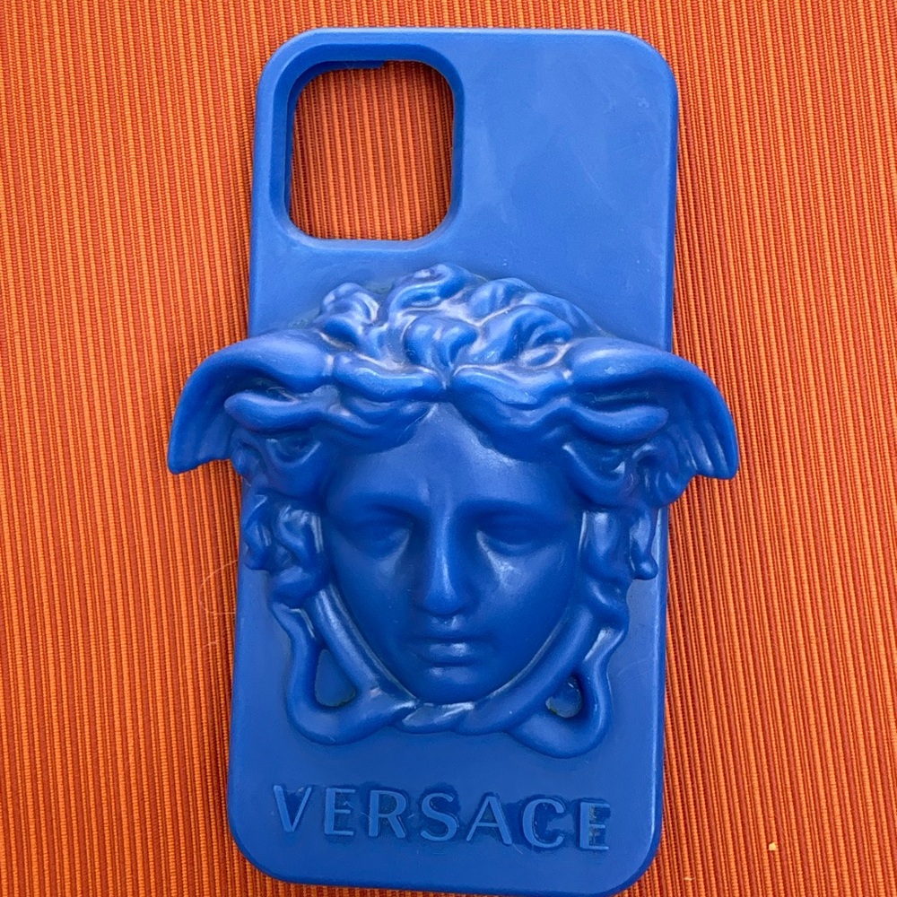Versace Royal Blue Medusa iPhone 12 Case